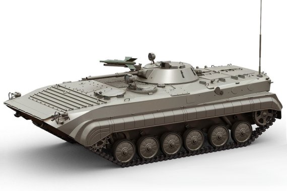 구 소련이 개발한 세계 최초의 보병전투차 BMP-1. 후계차량은 BMP-2, 현재 러시아군은 BMP-3를 함께 사용하고 있다. 아직 러시아군의 보병전투차 대다수는 BMP-2인 현실. 1967년 소련군의 혁명기념 퍼레이드에서 처음 등장. 나토에서는 M-1967이라는 제식코드를 부여했다. 1967년부터 1979년까지 연간 2000대 이상이 양산돼 총 2만6000대가량을 생산, 전차사단 및 차량화소총사단의 기갑 표준 장비로 배치됐다. 동구권과 중동, 아프리카 등의 친공산권 국가에 대량으로 보급됐다. ⦁전투중량 13.2t ⦁승무원 3명+기