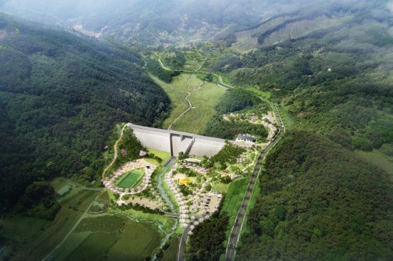 강원 원주천 댐 조감도. (원주시 제공) 2021.11.22/뉴스1 신관호 기자