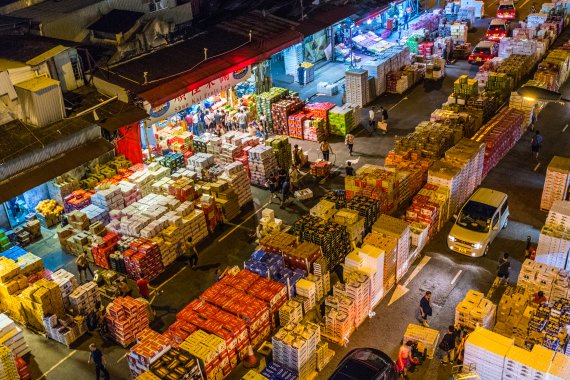 야우마테이 과일 도매시장