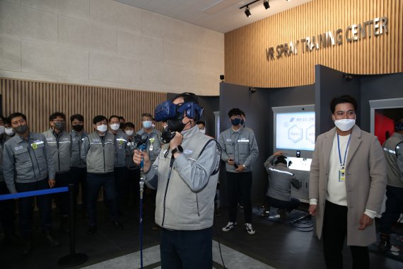 대우조선해양, VR 선박 도장 교육센터 개소