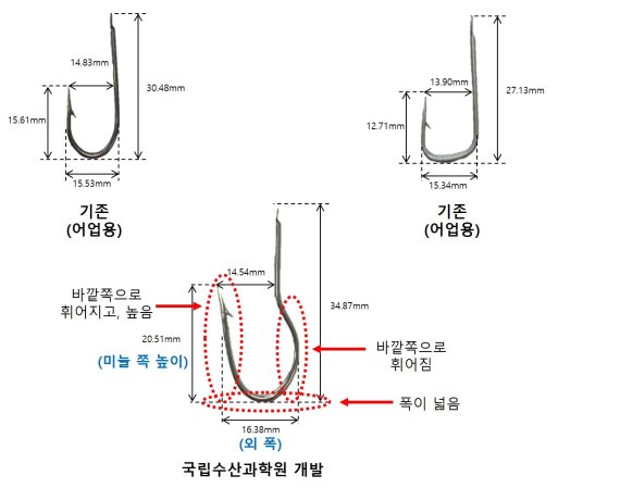 국립수산과학원, 어린붕장어 보호 낚싯바늘 개발