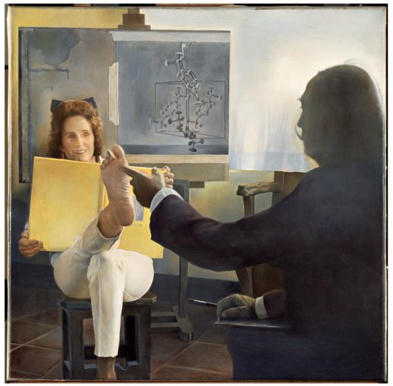 [서울=뉴시스]살바도르 달리, 갈라의 발 입체적 작품 Galas Foot Stereoscopic Work, 1974