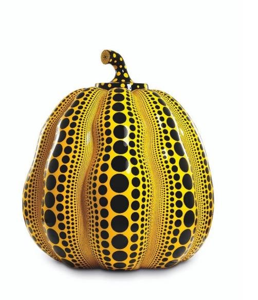 [서울=뉴시스]야요이 쿠사마, PUMPKIN fiberglass-reinforced plastic and urethane paint sculpture in two parts, 215(H)x180x180cm. 2017.추정가: HK$28,000,000-38,000,000 (한화 약 43 억 -58 억 원) Price Realised(구매자 수수료 포함가): HKD 55,450,000 (한화 약 84 억 원)*야요이 쿠사마 조각 중 경매 최고 기록이다. 사진=크리스티 코리아 제공.