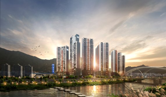 '경산리버포레' 야경조감도 *재판매 및 DB 금지