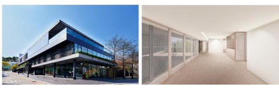 [서울=뉴시스] 페이스갤러리가 한남동 르베이지 빌딩으로 이전했다. 사진=김상태; 랜더링 제공: 매스 스터디스.2021.4.30.photo@newsis.com