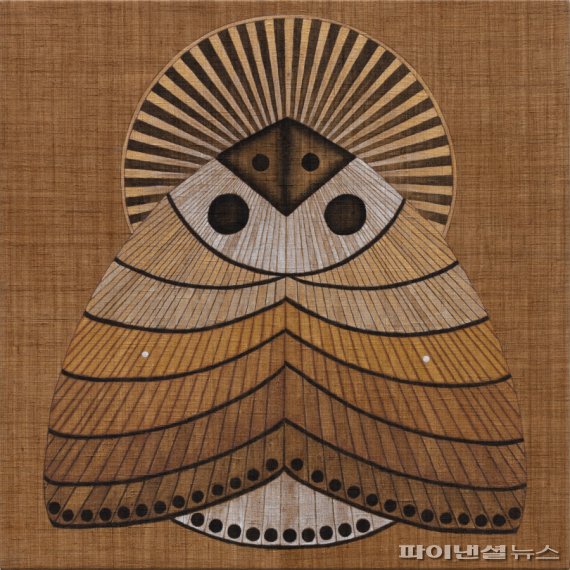 Dummy No.69, 삼베에 안료, 60.6x60.6cm, 2021. 사진제공=안산문화재단