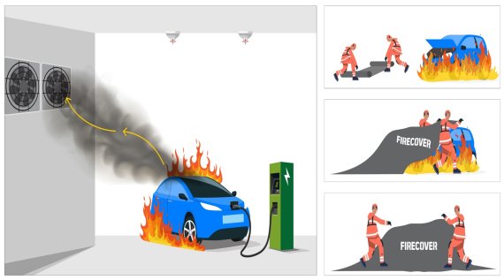 반도건설, 업계 첫 '전기차 충전시설 화재 진압 설비' 도입