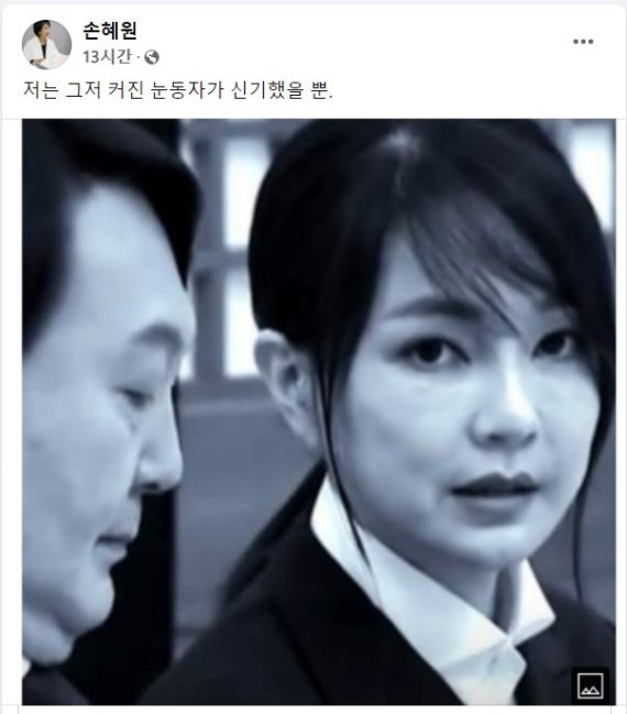 또 김건희 '얼평'한 손혜원 커진 눈동자가 신기했을 뿐
