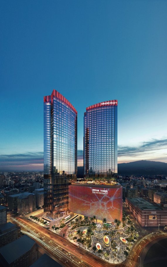 [제주 드림타워 복합리조트 야간 투시도]