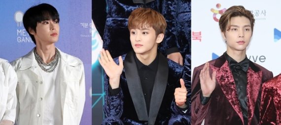 (왼쪽부터) NCT 도영, 마크, 쟈니 © 뉴스1 /사진=뉴스1