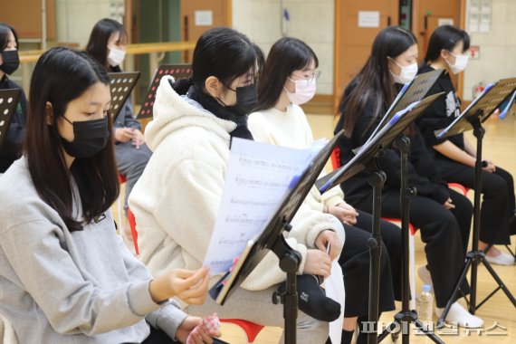 '경기틴즈뮤지컬 안산' 연습. 사진제공=안산문화재단