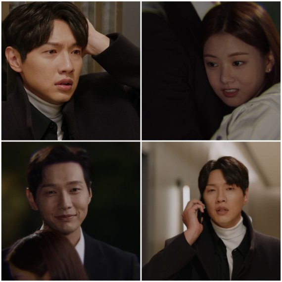 [서울=뉴시스] 모든 기억을 떠올리고 이세희에게 전화를 거는 지현우 2021.12.20 (사진=KBS 방송화면 캡쳐) photo@newsis.com*재판매 및 DB 금지 *재판매 및 DB 금지