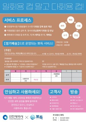 뽀득, 인천시 ‘인천 e음컵 시범운영’ 사업 참여