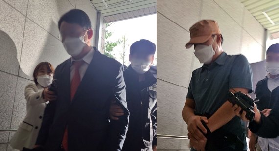 의료법 위반 등 혐의로 구속된 공동병원장 1명(왼쪽)과 직원 1명(오른쪽)/뉴스1 © News1 박아론 기자