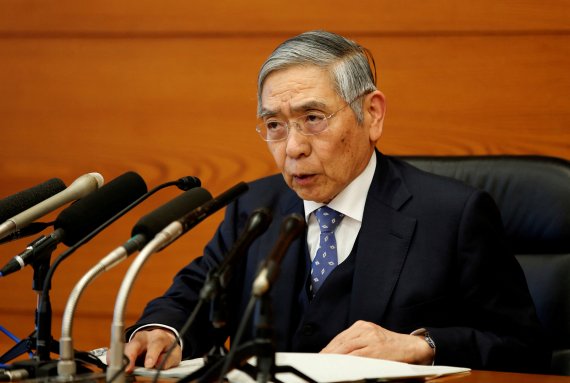 구로다 하루히코 일본은행(BOJ) 총재. 로이터 뉴스1