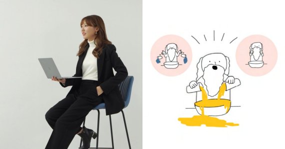 ▲(좌) 어쎈딩미디어 한이준 대표 (우) 봉봉 '신이 나를 만들 때' 캐릭터