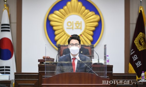 임종훈 포천시의회 의원 5분 발언. 사진제공=포천시의회