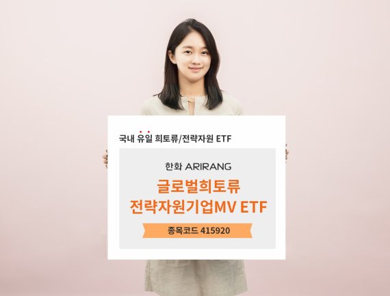 한화운용 '희토류전략자원기업 MV ETF' 상장