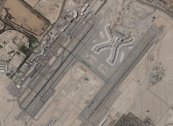 17일(현지시간) 예멘 후티 반군이 공격한 아랍에미리트연합(UAE)의 신공항 건설 현장 AP뉴시스