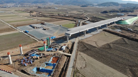 강진~광주 고속도로 공사현장./뉴스1 © News1