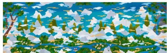 [서울=뉴시스]Paradise of Dodo 2022 gouache on canvas 162x520cm (162x130cm*4pcs)63.8x204.7in. (63.8x51.2in.*4pcs)