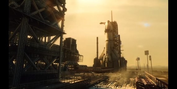 넷플릭스 드라마 '고요의 바다' 속 우주선 '누리11호' (넷플릭스 고요의 바다 화면 갈무리)