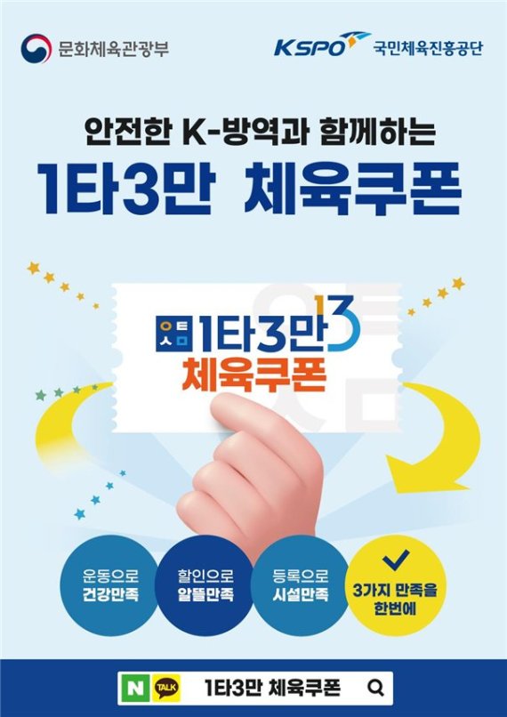 민간 실내체육시설 소비할인권, 56만 명 지원