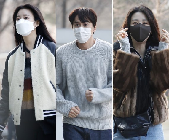 '동이' 한효주(왼쪽부터), 이광수, 박하선이 '씨네타운'에서 재회했다. © News1 권현진 기자