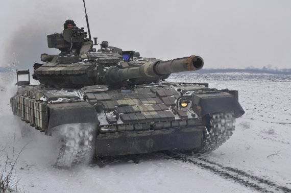훈련 중인 우크라이나 육군 탱크. 사진=뉴스1
