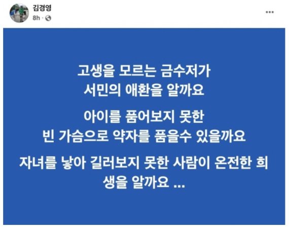 민주당 시의원, '무자녀' 김건희 저격 "아이를.."
