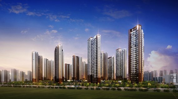 평택 화양 휴먼빌 퍼스트시티 야경 투시도