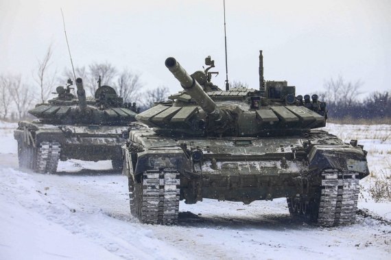 러시아군의 탱크들. /사진=러시아 국방부 제공