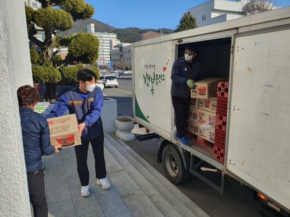 희망브리지, 영덕 산불 이재민에 구호물품