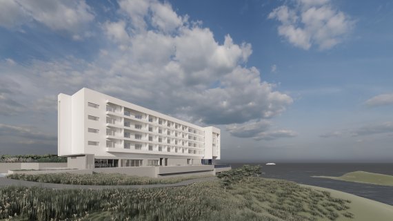 [서울=뉴시스]오시아노리조트호텔 건축 설계 투시도 (사진 = 한국관광공사) 2022.2.21. photo@newsis.com *재판매 및 DB 금지