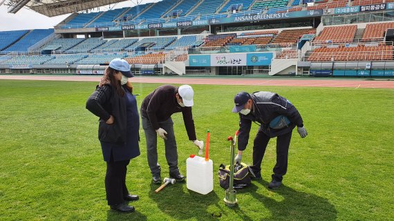 삼성물산 골프 잔디연구소, K리그 발전에 나선다..한국프로축구연맹과 계약