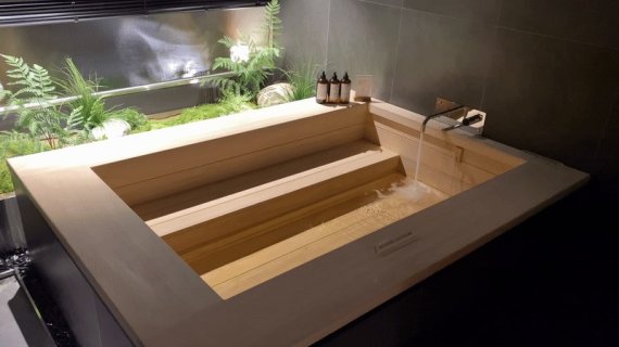 후암별채 이누스 '스파시스 히노끼 에디션' 욕조 © 뉴스1 신윤하 기자