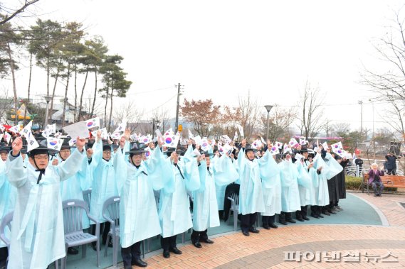 순국선열 3인 헌신 메아리, 양주 광적면 만세배미