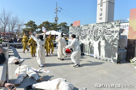 순국선열 3인 헌신 메아리, 양주 광적면 만세배미