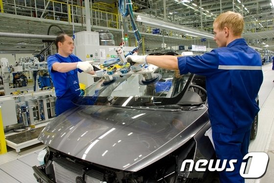 현대자동차 러시아 생산공장. © News1