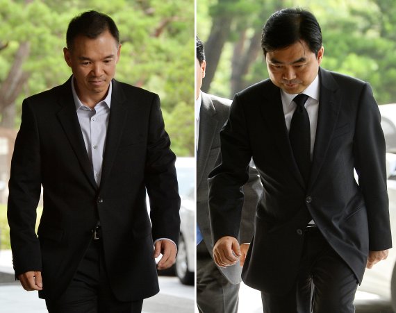 (왼쪽부터) 넥슨 창업주 김정주 NXC 창업자와 진경준 전 검사장 2016.12.13/뉴스1