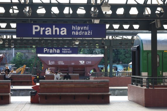 프라하 중앙역의 플랫폼. 조성관 작가 제공