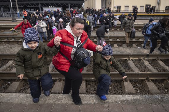 Mais de 1,7 milhão de refugiados ucranianos na invasão russa [뉴시스Pic]
