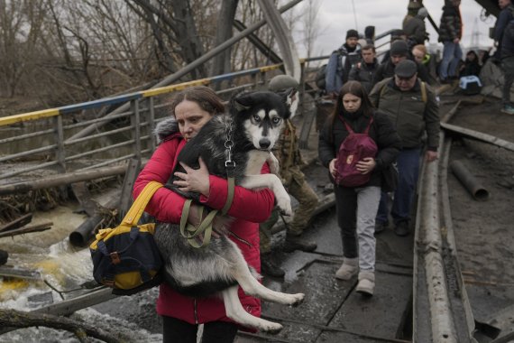 Mais de 1,7 milhão de refugiados ucranianos na invasão russa [뉴시스Pic]