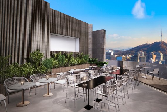 루프톱 바 클라우드. AC호텔 바이 메리어트 서울 강남 제공