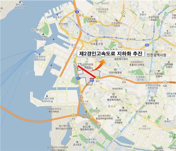 인천시는 현재 개발 중인 ‘용현·학익 도시개발사업구역’의 쾌적한 주거환경 조성을 위해 한국도로공사에 제2경인고속도로(능해IC~학익JC 구간)의 지하화 검토를 요청했다.