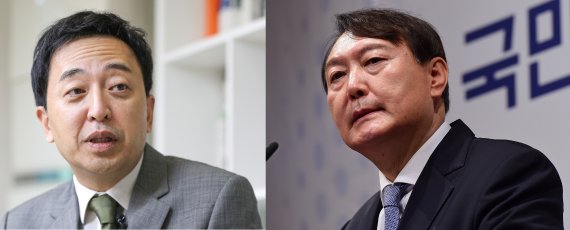금태섭 전 더불어민주당 의원(왼쪽)과 윤석열 대통령 당선인. © News1 /사진=뉴스1