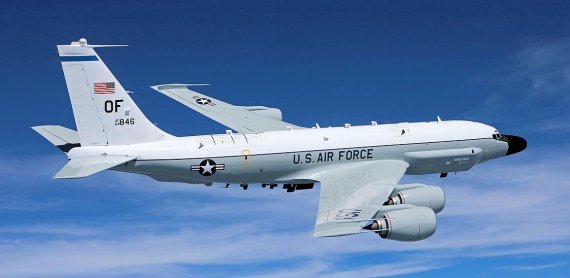 RC-135S '코브라볼' 동일 기종인 미 공군 정찰기 RC-135V/W '리벳조인트'. 자료=미 공군