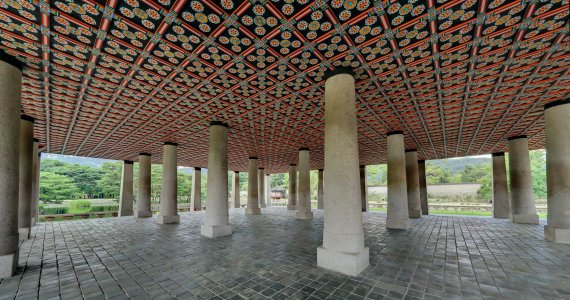 경복궁 경회루 1층 구조. 문화재청 제공