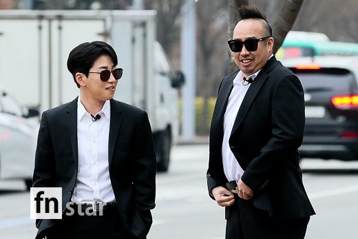 [포토] 딘딘-유희관, '시작전 부터 돋보이는 케미'