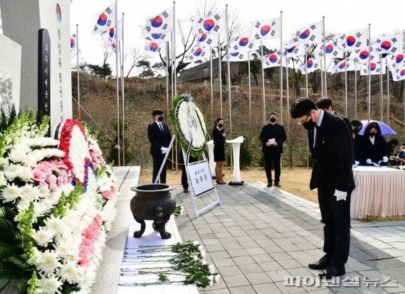 파주시 27일 항일독립항쟁 애국선열 합동추모제 거행. 사진제공=파주시